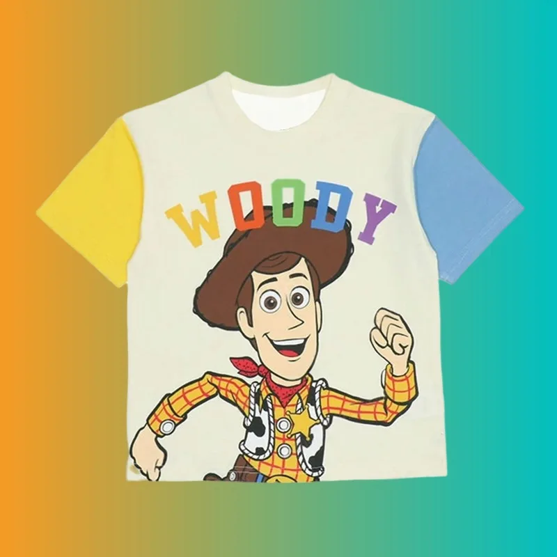 

MOTO-Toy Story Cartoon 3D T-shirt with cute print O-neck short sleeved for men and women