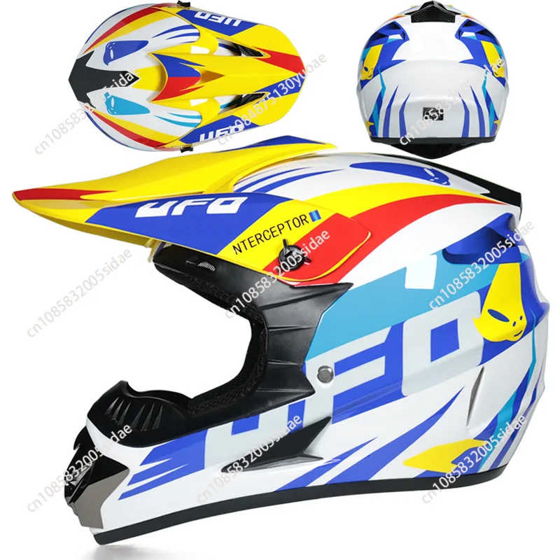 Motorcycle Downhill Helmet Motocross Motobiker Goggles Classic Bicycle MTB Racing Helmet Full Face Off-road Mountain Motocross