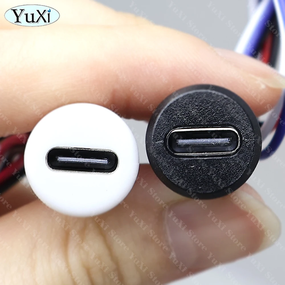 1–20 szt. Wodoodporne złącze USB-C Type-C z nakrętką blokującą, do montażu panelowego, port szybkiego ładowania TPC, gniazdo 2/4/5/6 pinowe PH 2.0 — zdjęcie produktu 3