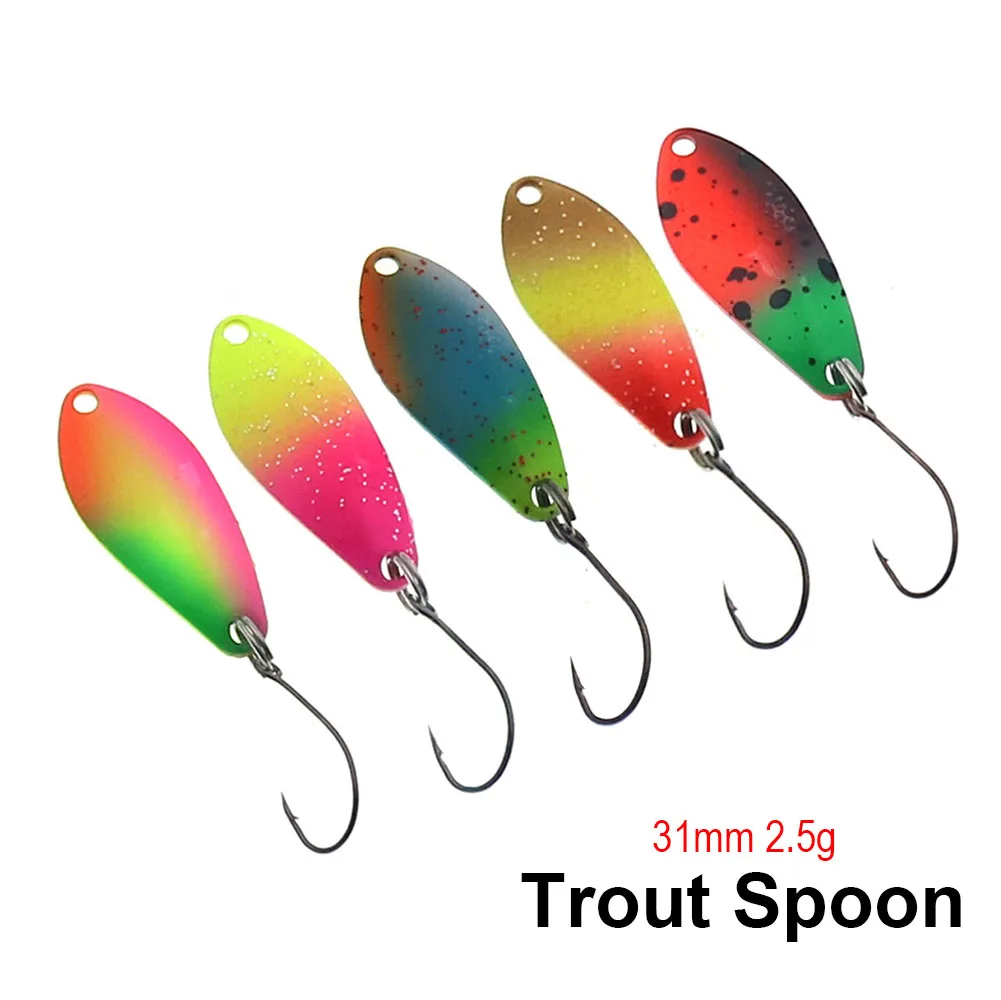 HISTOLURE Spinning Fishing Bait 30mm 2.5g Fishing Spoon Trout Lure  Fishing Lure Fishing Wobblers Spinner Bait hard bait