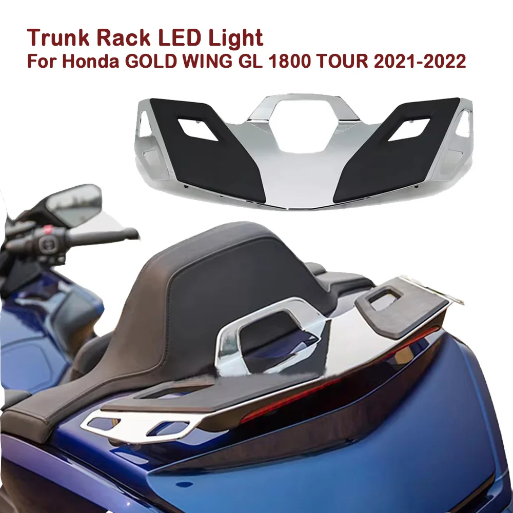 

Motorcycle Rear Trunk luggage Rack with LED Brake Light Lamp For Honda Goldwing 1800 GL1800 2018-2020 2019