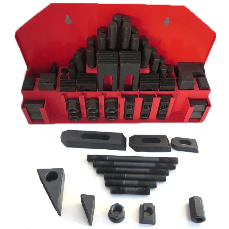 Milling Machine Tool Accessories Clamping Kit Set M12 M16 58pcs Clamping Kit