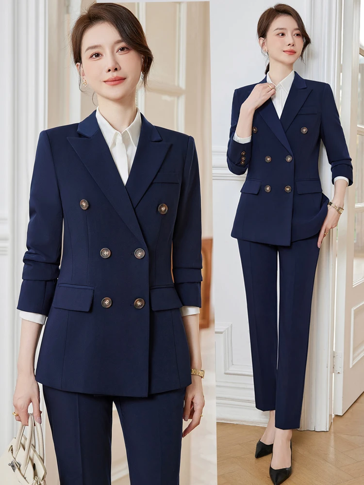 

Olive Green Suit Set Women's Spring Autumn New Style Personality Commuting High End Professional Formal Workwear Suit Jacket