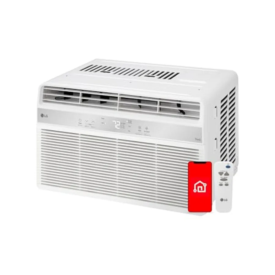 

6000 BTU Window Air Conditioner[2024 New] Remote Control WiFi Enabled works with ThinQ Alexa Hey Google Washable Filer Ultra-Qu