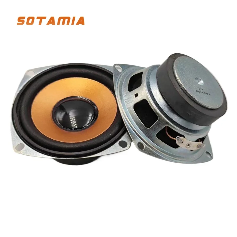 

SOTAMIA 2Pcs 3 Inch Speakers 4 Ohm 10W Midrange Bass Speaker Subwoofer Audio Music Sound Amplifier Home Theater Hifi Loudspeaker