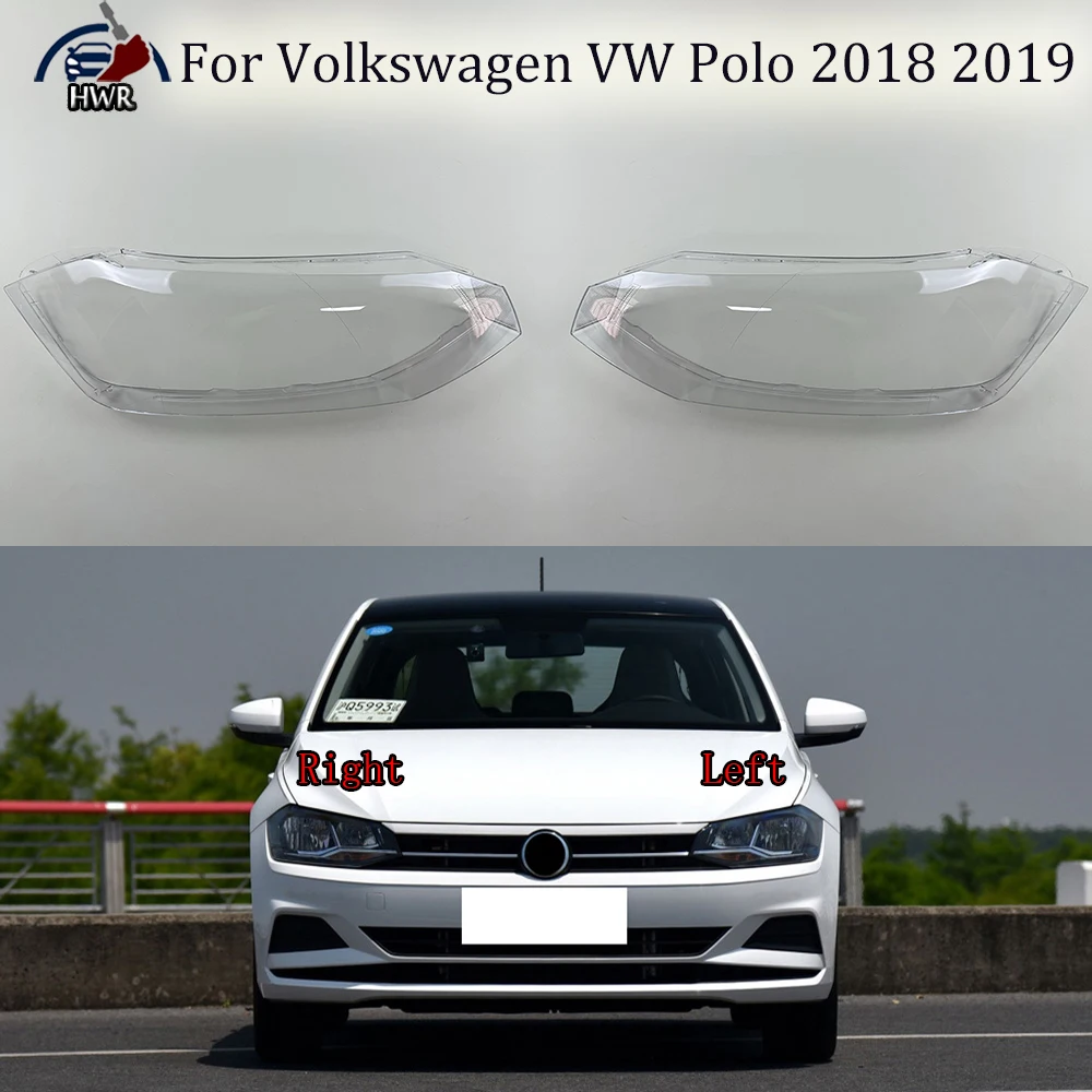 

Headlamp Lamp Shell Headlight Cover Transparent Lampshade Plexiglass Replace Original Lens For Volkswagen VW Polo 2018 2019