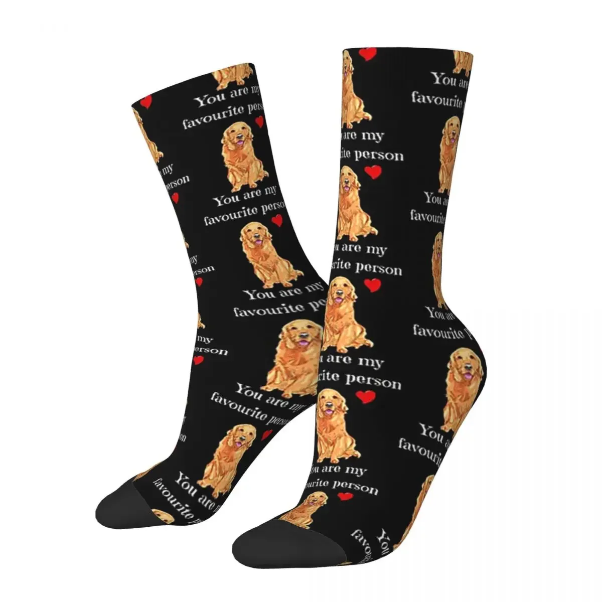 

Golden Retriever Funny Quote Cartoon Golden Retriever Socks Sweat Absorbing Stockings All Season Long Socks for Unisex Gifts