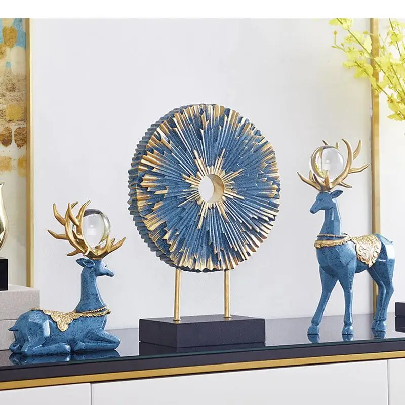 Burst Spark Abstract Furnishings Mascot Feng Shui Desk Decor Resin Crafts American Home Decoration Accessories Modern