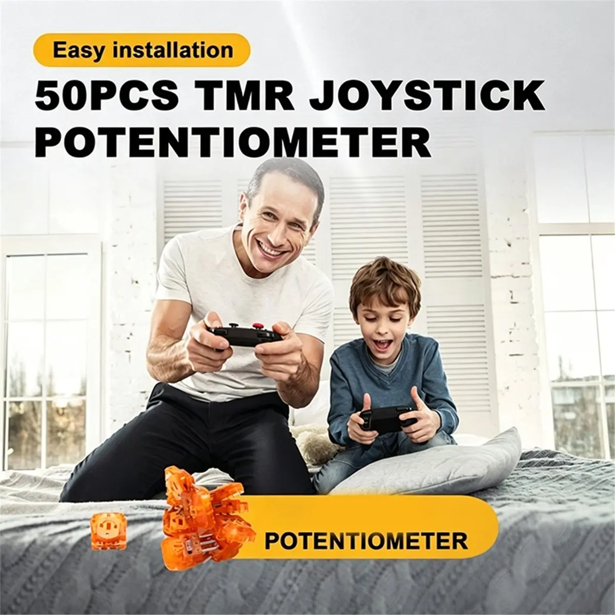 50PCS TMR Joystick Potentiometer for Game Console Joystick Switch Sensor ALPS Potentiometer for