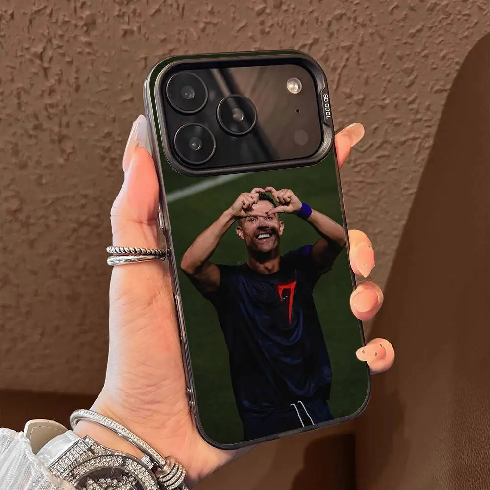 كرة القدم ل C-Cr7 R-ROnAlDo جراب هاتف آيفون 17,16,15,14,13,12,Pro,Max,Plus,E,SE4,Air,Mini Black IMD Box #3