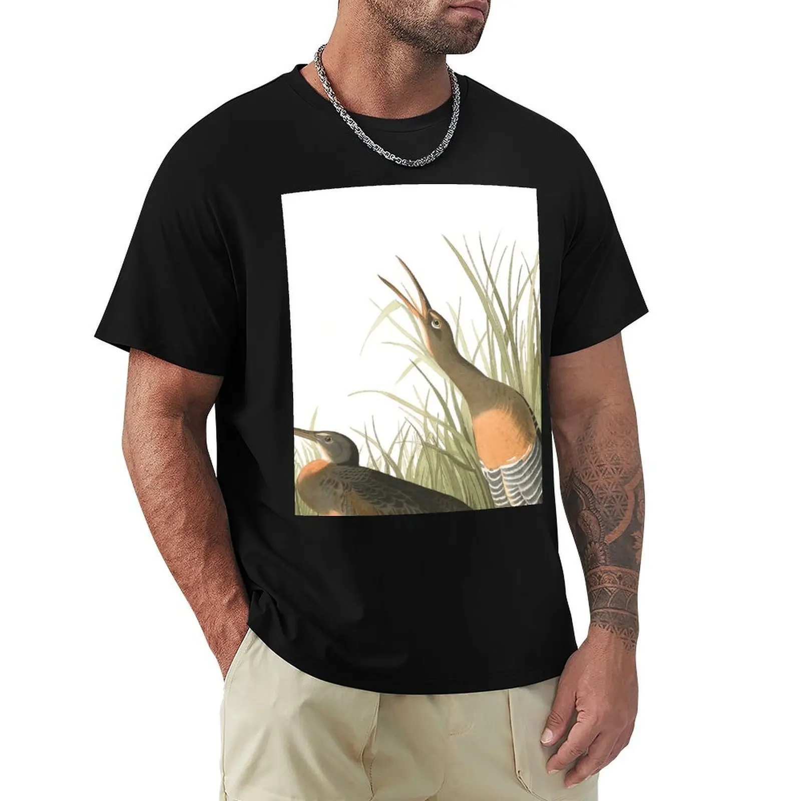 

Clapper Rail - John James Audubon T-Shirt summer 2025 valentines boutique clothes Personalized t-shirt Men's t-shirts