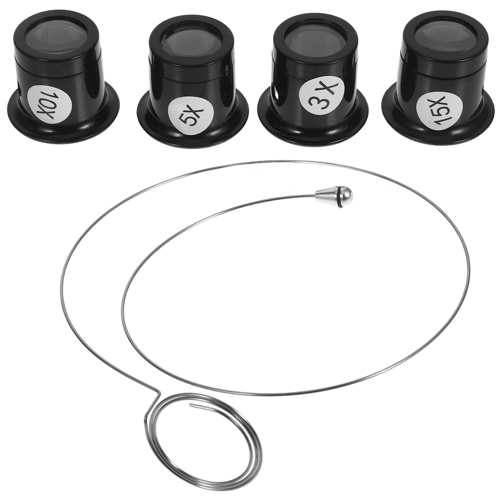

Pocket Magnifying Glass Eye Clip Type Work Jewelry Magnification Wire Headband Magnifier