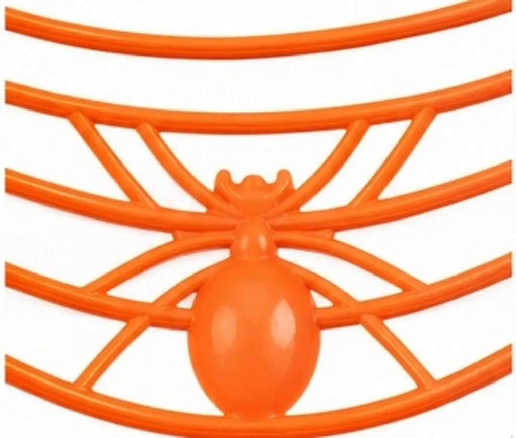 Plastic Halloween Candy Storage Basket Spider Web Design Fruit Bowl for Cookies Treats Small Gifts Living Room Bedroom Wedding