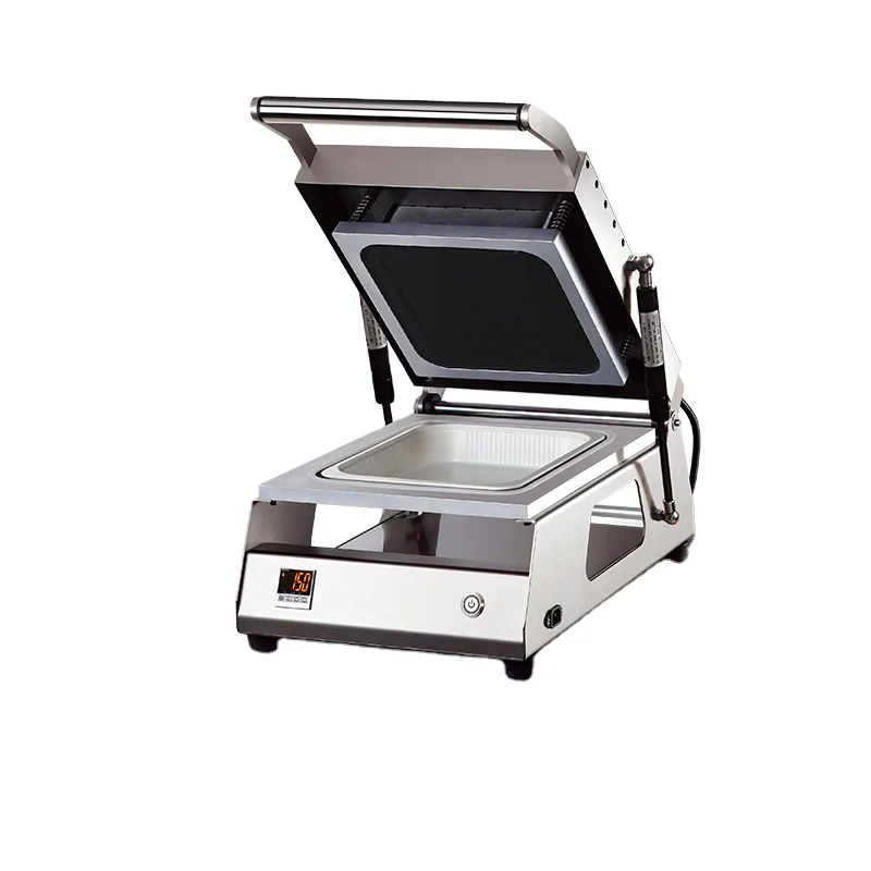 Low Energy Consumption Plastic Tray Packing Sealing Equipment Food Box Machine Fast Food Machine