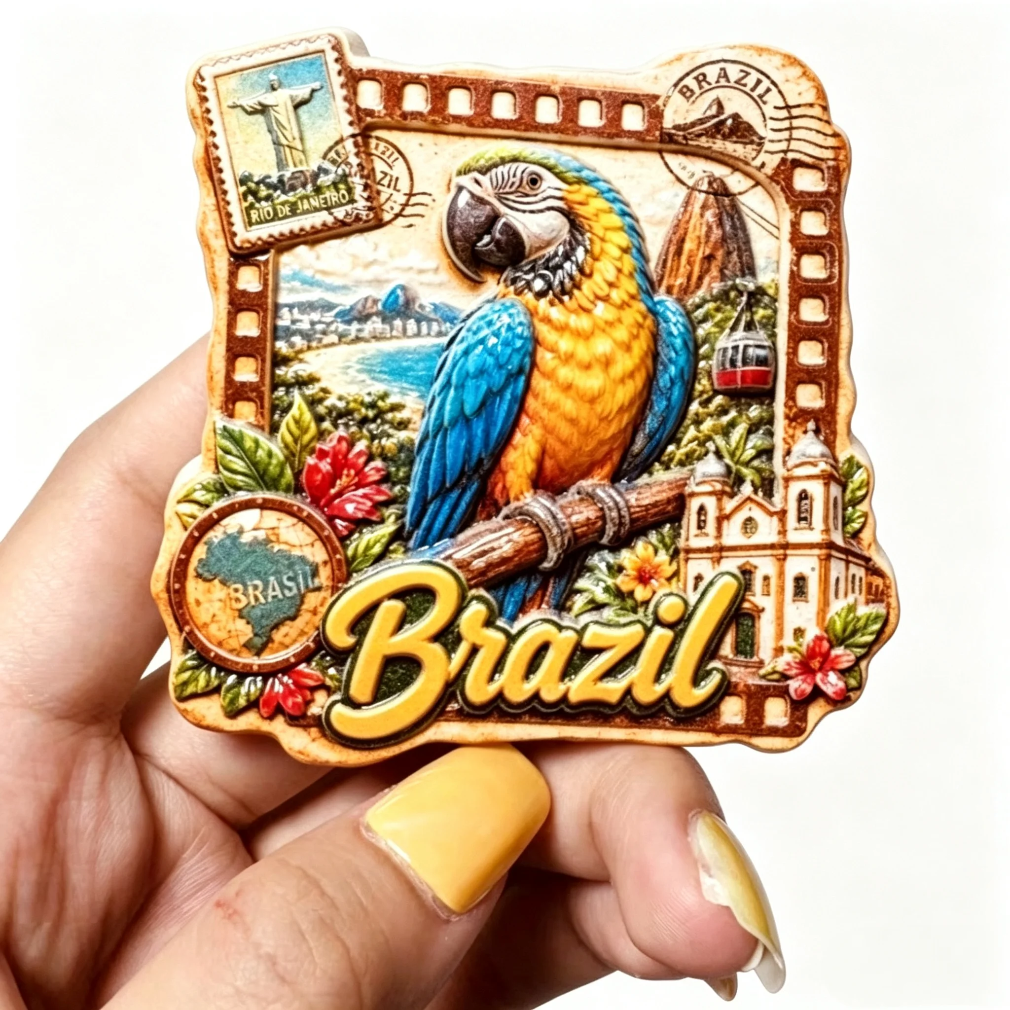 South America  Brazil  3D Fridge Magnets Tourism Souvenir Refrigerator Magnets Sticker