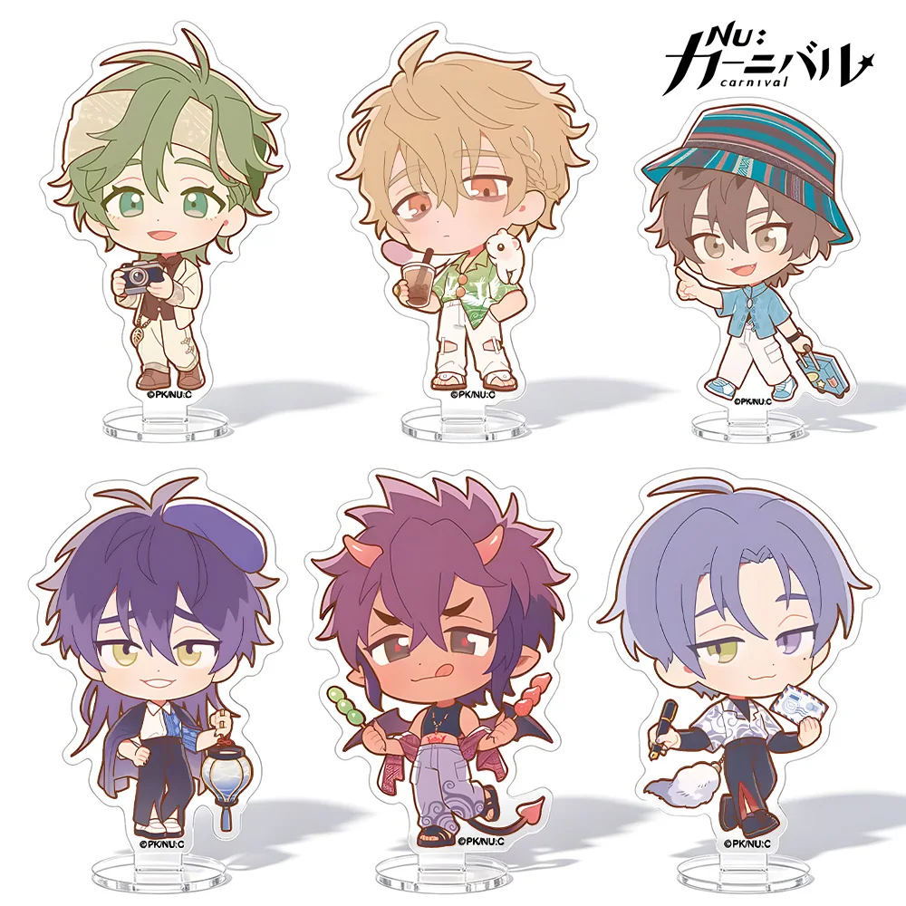 NU: Carnival Dante Rei Rin Aster Morvay Kuya Garu Eiden Yakumo Edmond Quincy Blade Olivine Chibi Acrylic stand keychain Toy