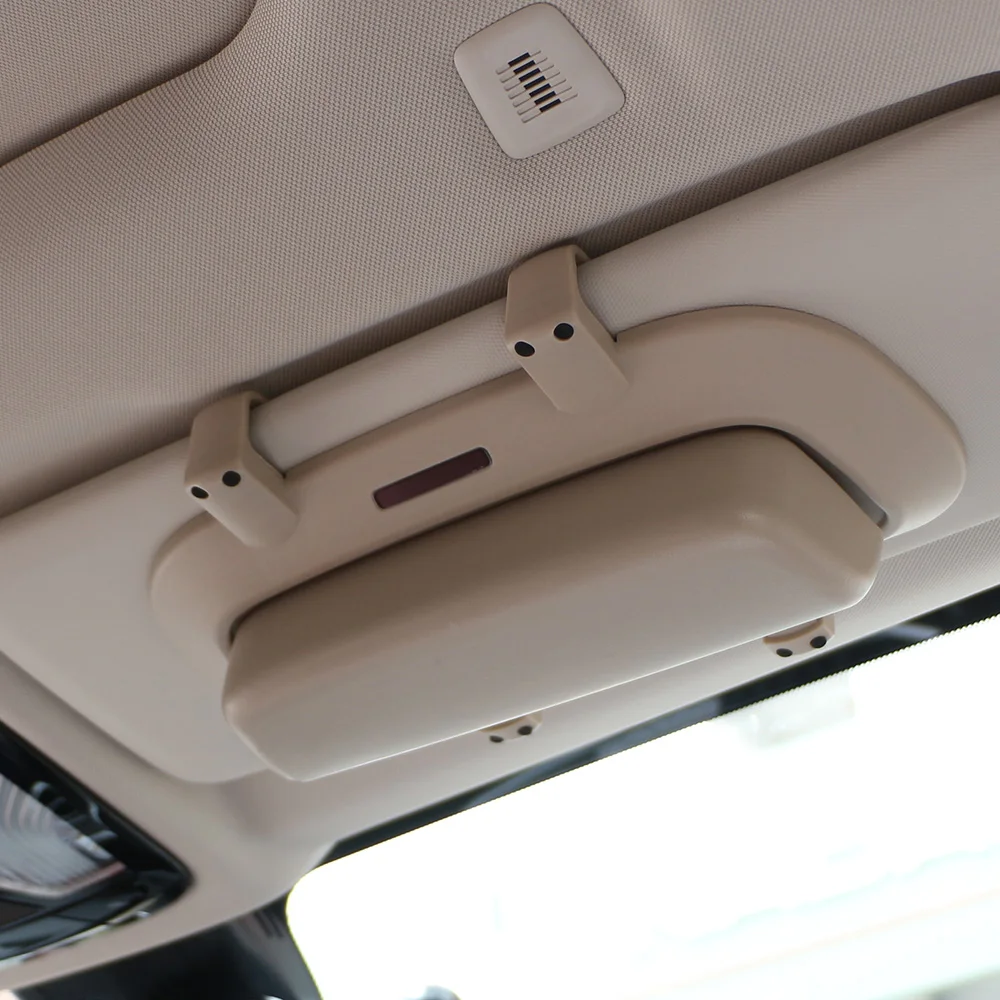 

Car Glasses Box Portable Press Switch Sunglasses Holder Support Driver Goggle Case Car Sun Visor Eyeglasses Storage Box