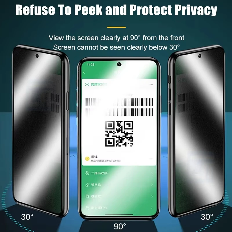 واقي شاشة سيراميك غير لامع للخصوصية ، شاومي ريدمي نوت 13 برو ، 12 ، 11 ، 10 ، 9 ، 8 ، مي 11T ، 13c ، بوكو X5 ، X6 ، X3 NFC ، M6 ، M5 ، f3 ، F5 ، 1-3