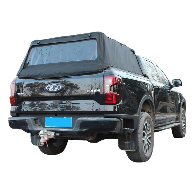 

Rear Soft High Cover For Nissan Navara Dongfeng Rich 6 With Oxford Cloth And Stainless Steel Frame Tailgate