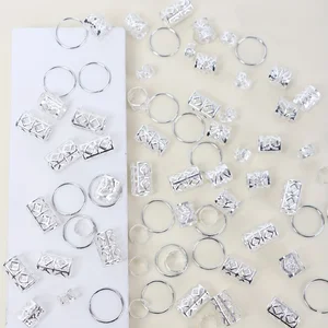 حبات شعر المجدل الأنيقة ، سبيكة أنيقة ، إكسسوارات الشعر ، مجوهرات مضفرة للفتيات والنساء ، 80 قطعة أفضل 8 أعقاب أنثوية مبيعا - رقم 1