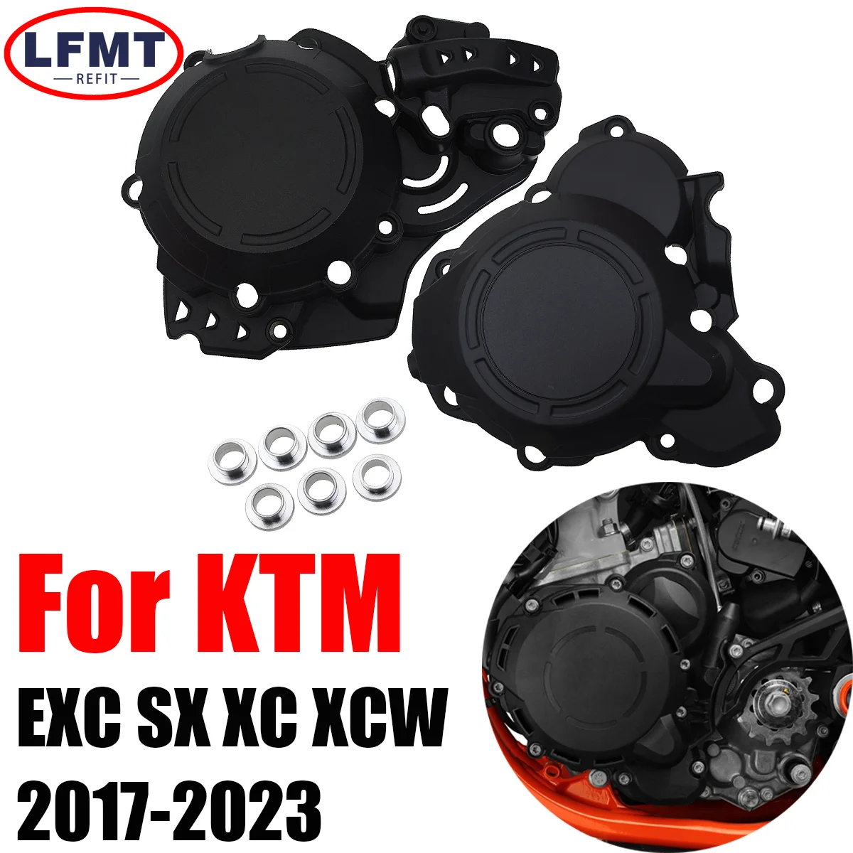 

Motorcycle Clutch Protector Ignition Guard Cover For KTM EXC SX XC XCW 250 300 For GAS GAS EC EX MC Husqvarna TC TE TX 2017-2023