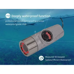 160mm*42mm camera  Dual camera Waterproof  Underwater  Convertible viewing angle fishing camera 15M 30M