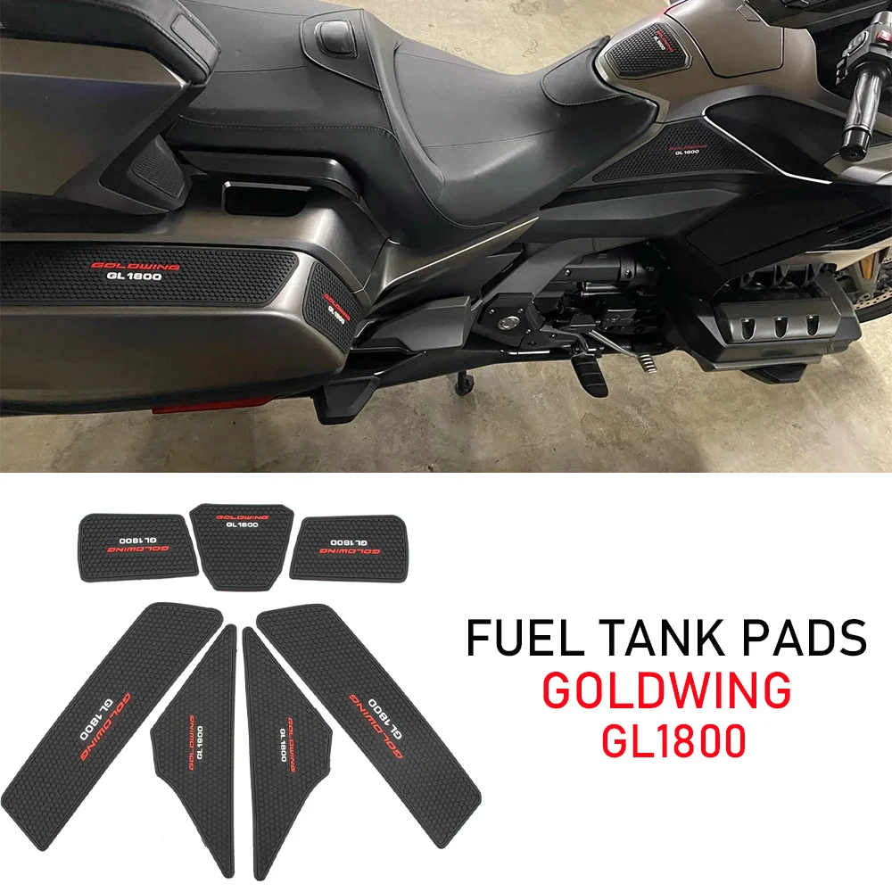 for HODNA GL1800 GOLDWING Goldwing1800 Knee Grip Pad GL1800 Parts Fuel Tank Pad Gold Wing Luggage Protector Stickers