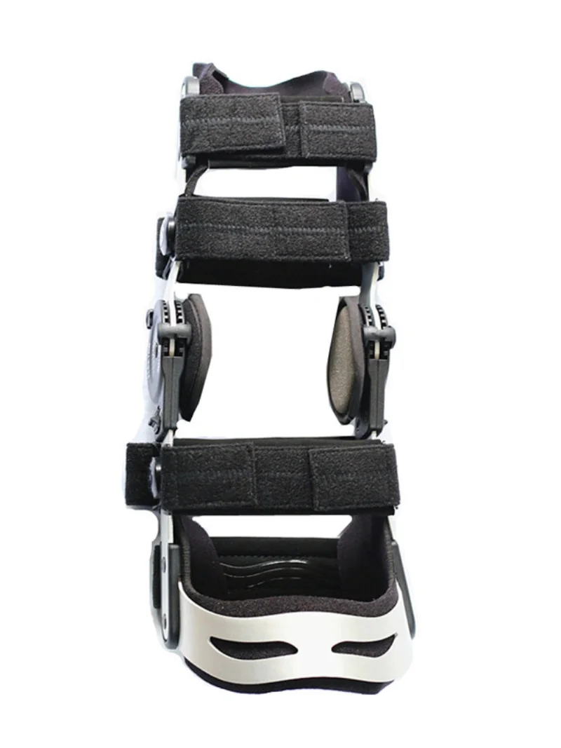 Frame-type reinforced knee brace, fixed after knee ligament injury