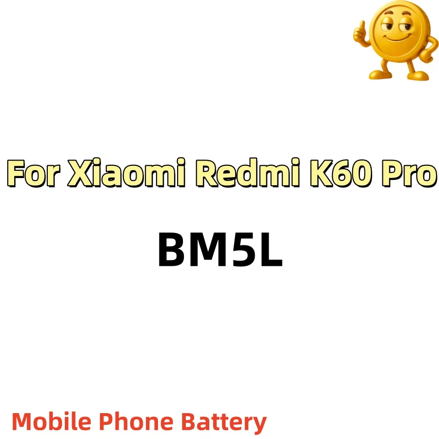 High Quality For Xiaomi Redmi K60 Pro K60Pro BM5L 5000mah Replacement Mobile Phone Battery Fast Shipping+Tools