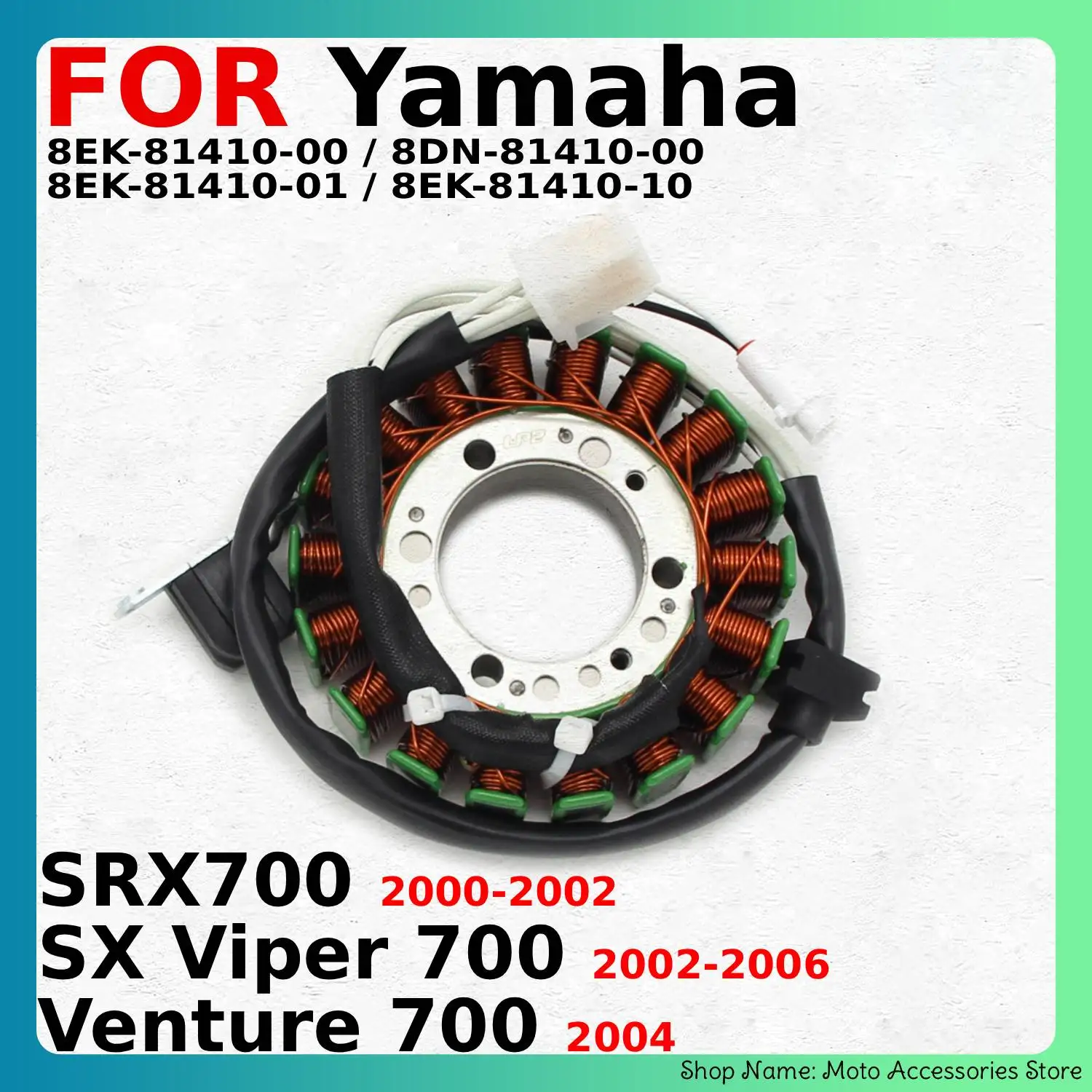 Magneto Stator Coil for Yamaha SRX700 /SX Viper 700 / Venture 700 Engine Replacement Parts Accessories 8EK-81410-00 8DN-81410-00