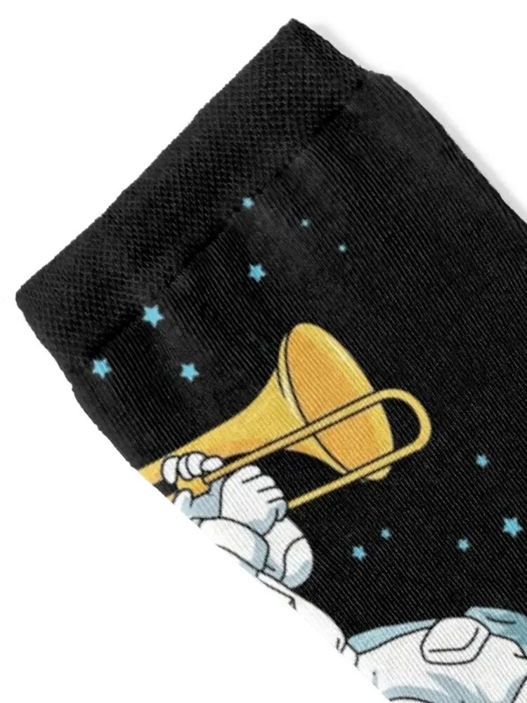 Trombone Gift Jazz Music Marching Band Kids Trombone Socks snow winter Socks Female Men's