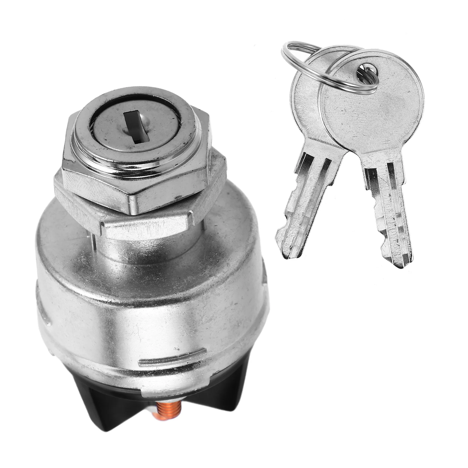 

Universal Ignition Switch for Agricultural Vehicles Durable Zinc Alloy Chrome Plating Car Switch Starter Lock Trucks Machinery