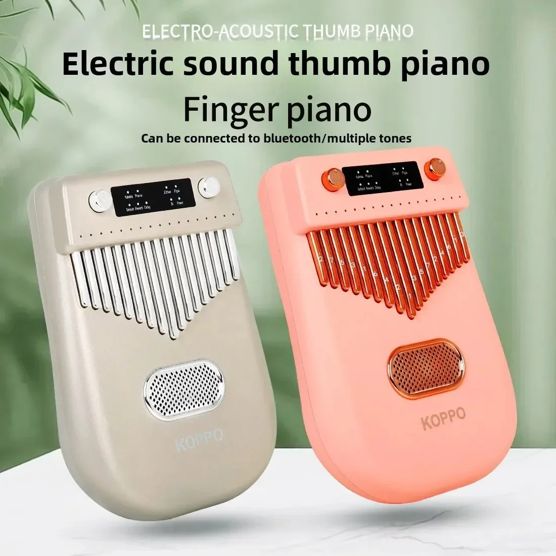 

Hooqu Wholesale Digital Smart Bluetooth 17-Tone Kalimba Beginner Twin Finger Piano Aluminum Drum Wholesale Kalimba Finger Piano