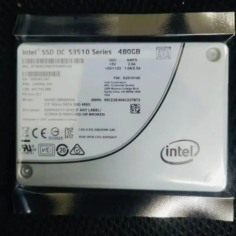 INTEL 120GB 240GB 480GB  1.6TB S3510 SSD 2.5