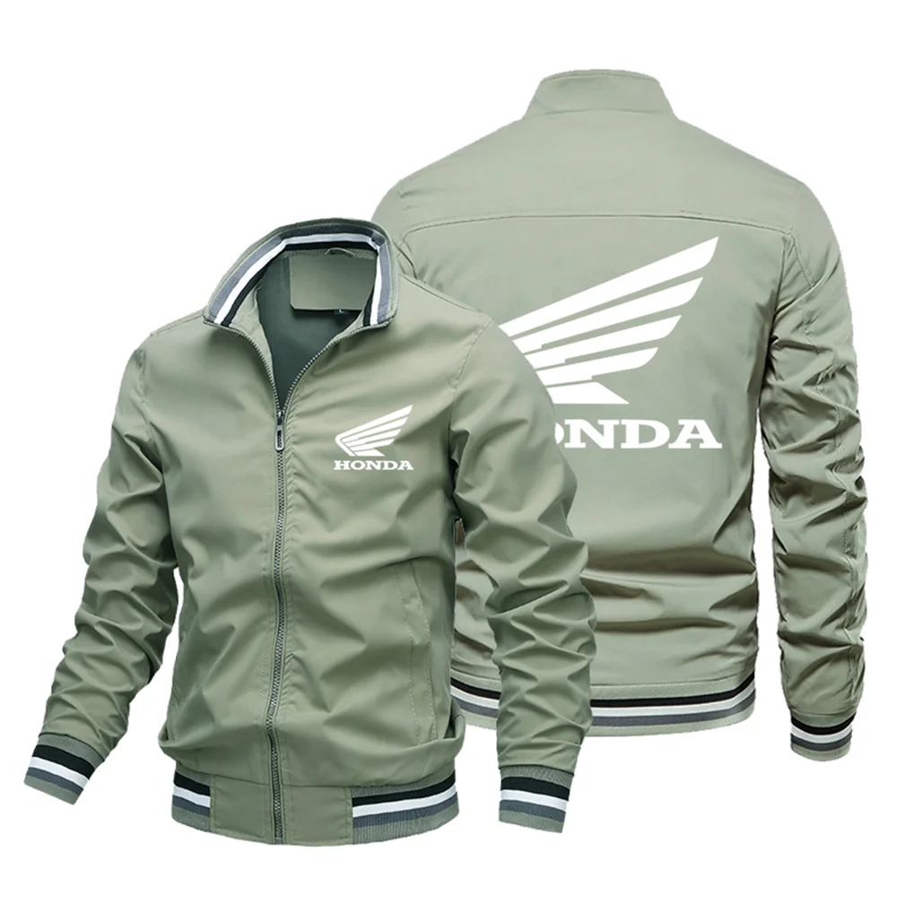 2025 Honda Men's Motorcycle Jacket Spring and Autumn Outdoor Leisure Fashion Sports Coat Ultra Thin Zipper Sunscreen Clothing