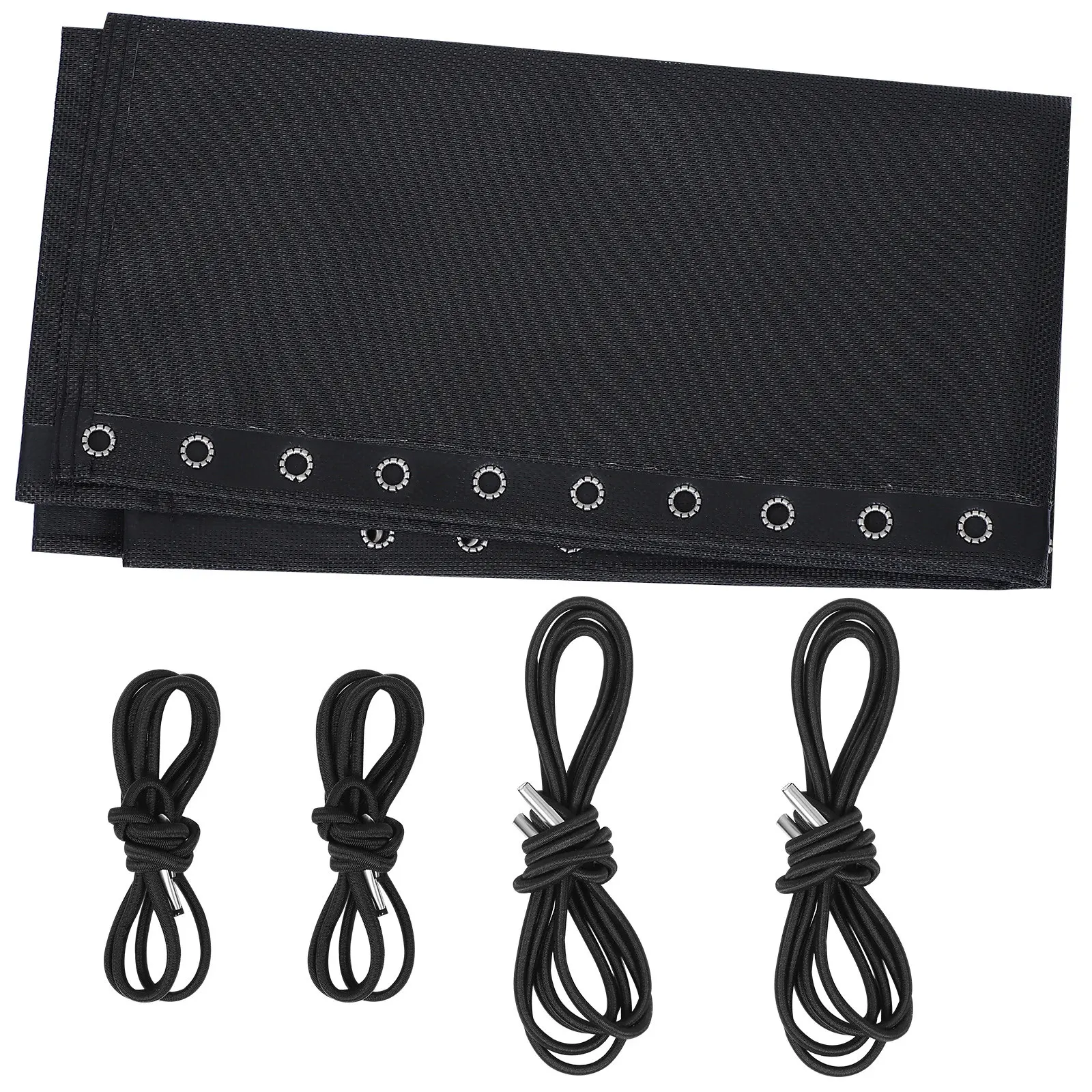 Folding Nap Chair Accessories Black Fabric Replacement Cords Elastic Rope Repair Kit Straps Tough Breathable Camping Fishing