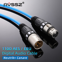 AVSSZ Microphone Special Cable CANARE 110 ohm AES/EBU Digital Signal XLR Audio Line Broadcast XLR Cable EBU512 NC3MXCC NC3FXCC