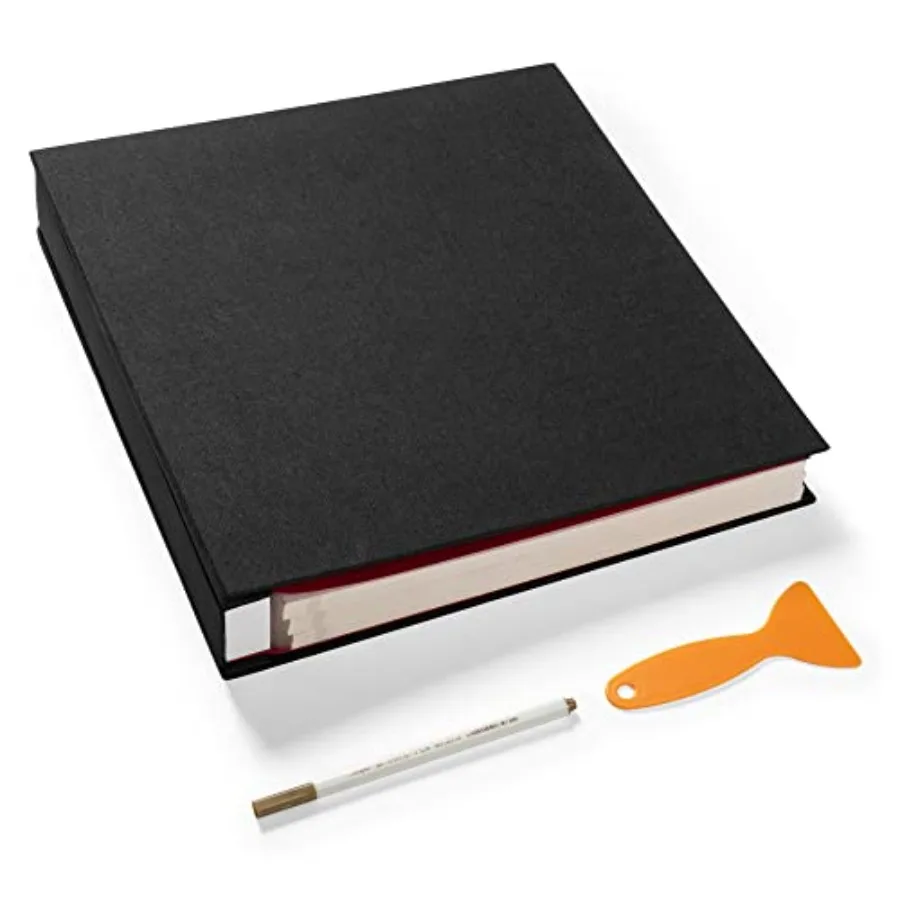 

Large Photo Album Self Adhesive 4x6 8x10 10x12 Scrapbook Magnetic Album DIY Scrapbook Length 13 x Width 12.8 Inches 120 Sticky
