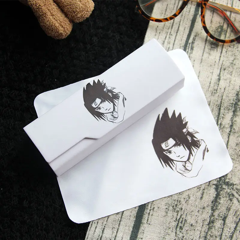 New Naruto Uchiha Sasuke Glasses Case Student Shortsighted Men and Women Portable Anti-Fall Pencil Sunglasses Storage Box Gift