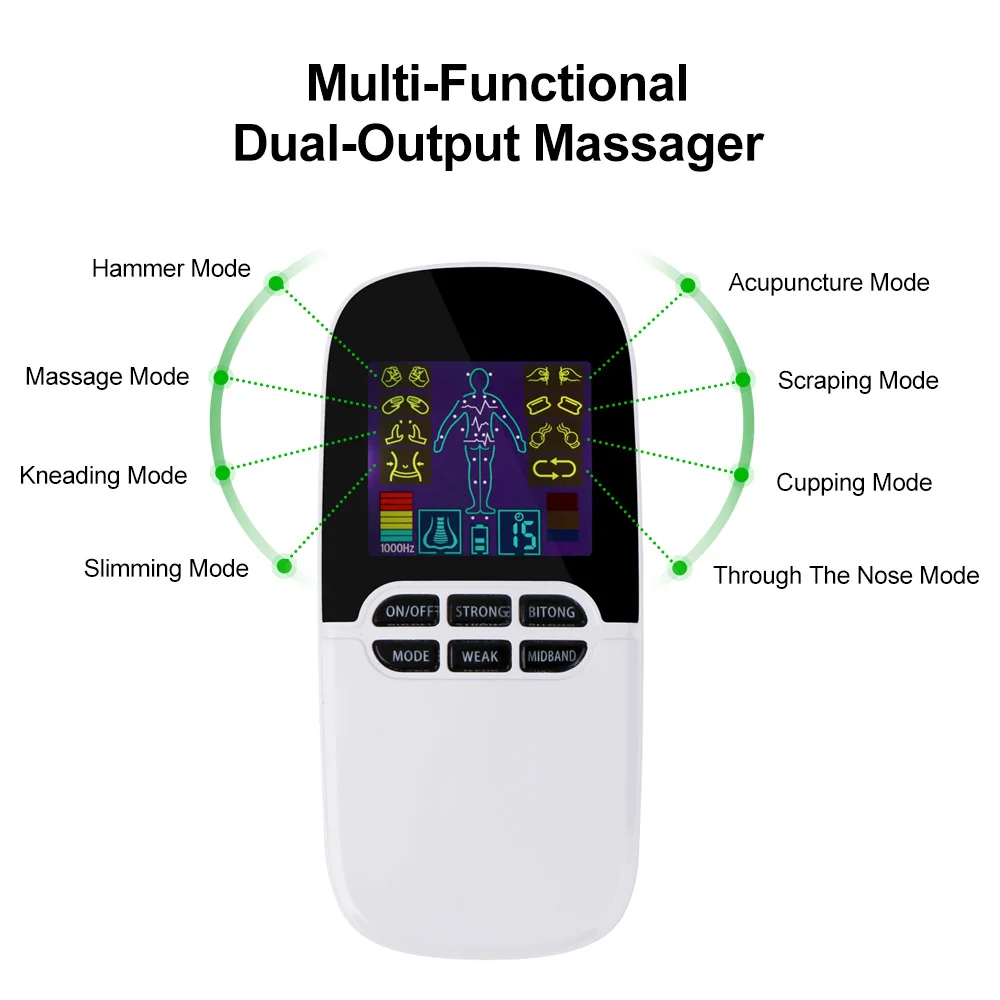 Laser Rhinitis Treatment Device Tens EMS Electric Muscle Stimulator Microcurrent Low Frequency Pulse Relaxing Cellulite Massager