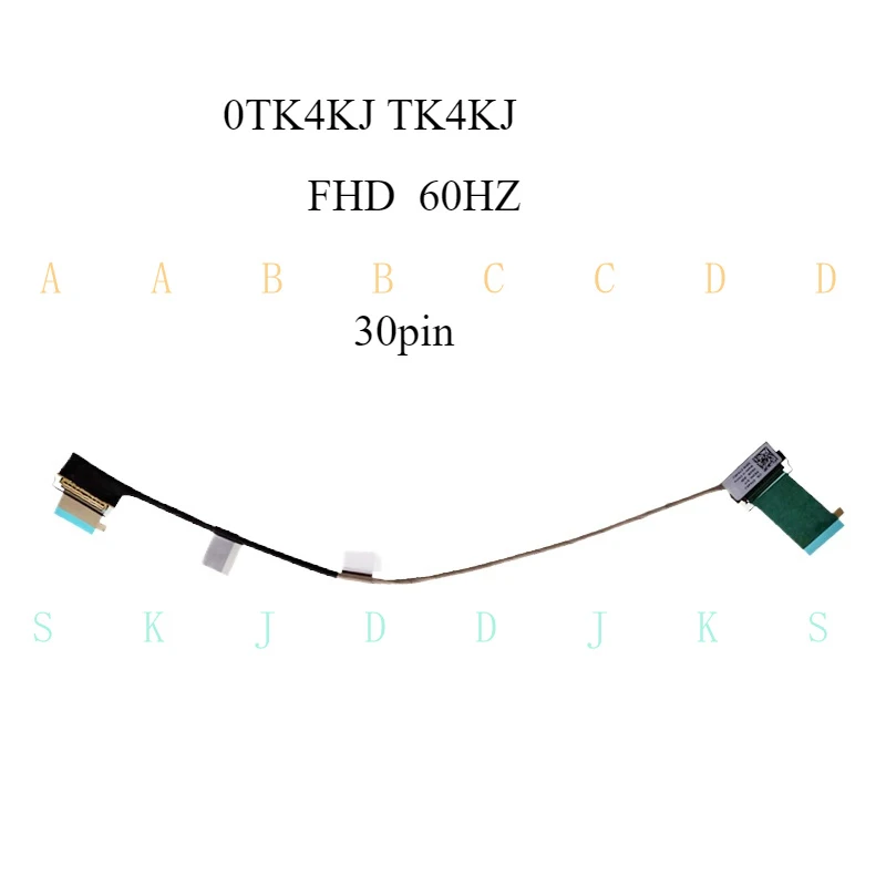 ЖК-кабель M для Dell Alienware M17 R1 FHD UHD 60HZ 0TK4KJ TK4KJ 0MHTJN MHTJN