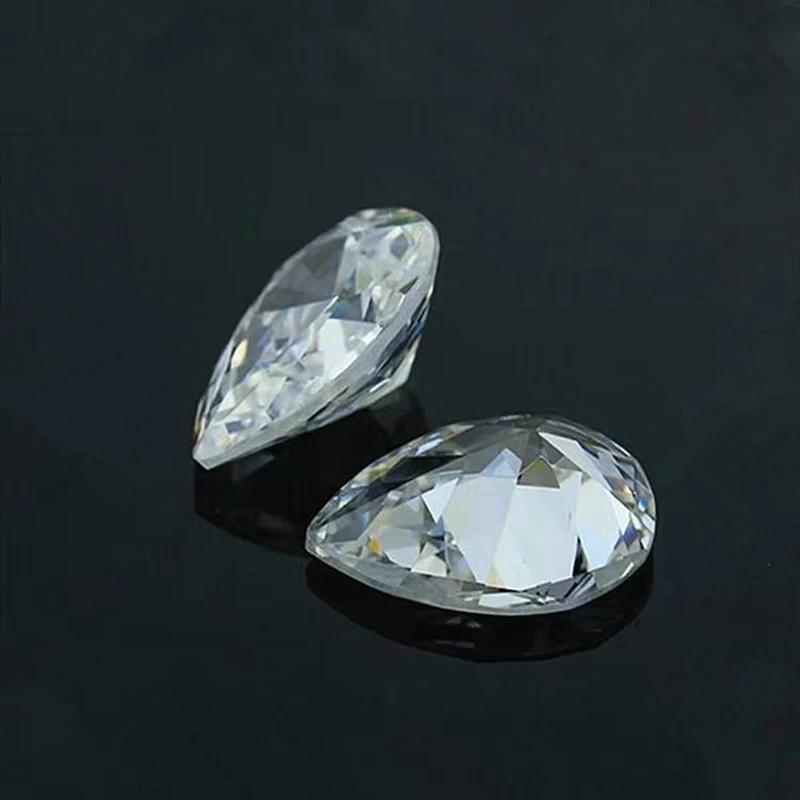 Bílá safír 20.0ct 12x16mm hrušeň faceted krájet vzhled AAAAA VVS volné drahokam