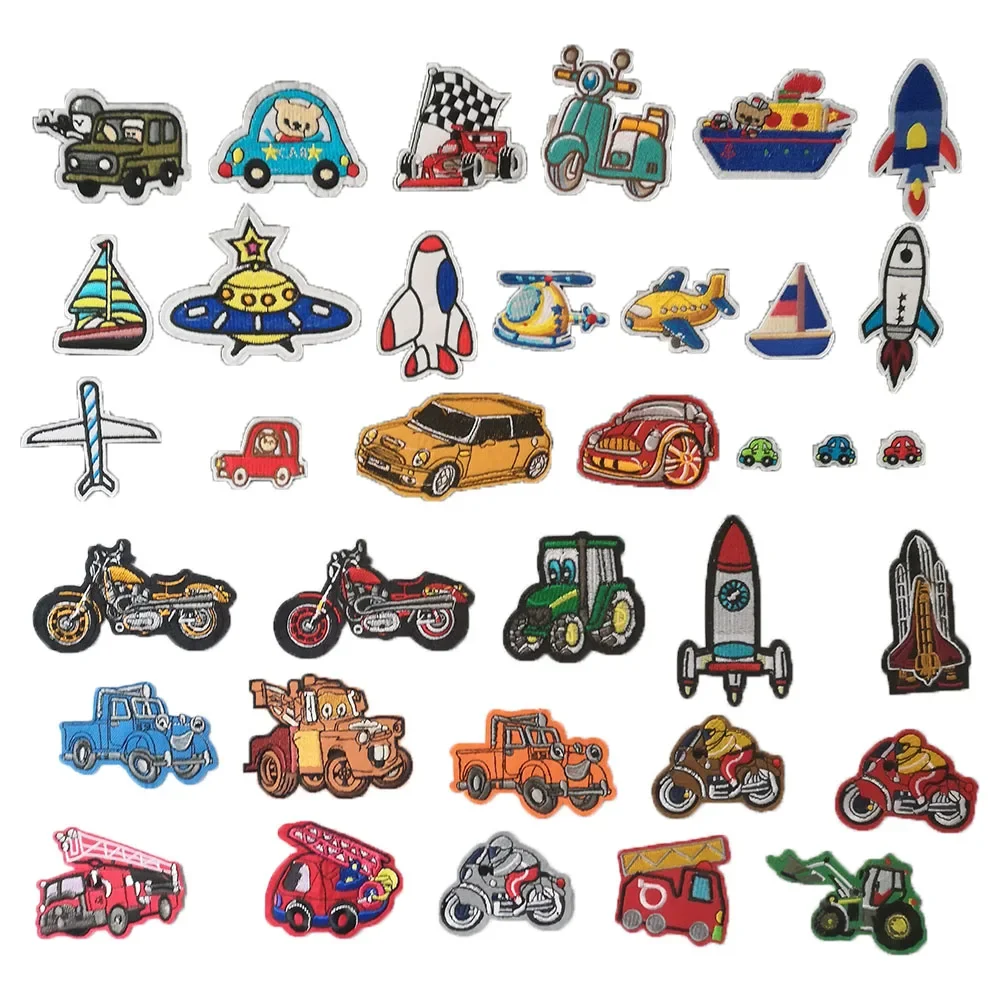 Aviation rocket patch badge embroidery children's clothing craft supplies material sewing DIY tops accessories 1PCS for sale