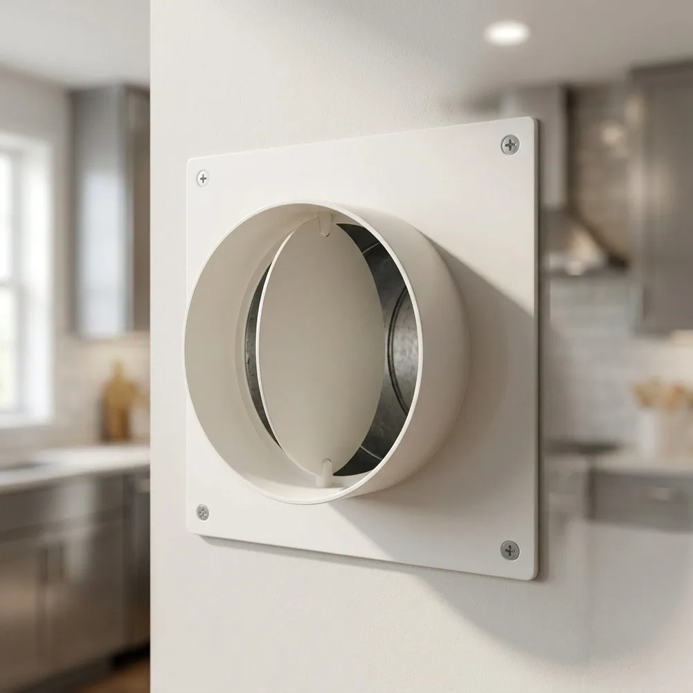 4 / 100mm Duct Return Air Blocker Designed for Backflow Prevention in Dryer Vent Adapters and Residential Air Systems