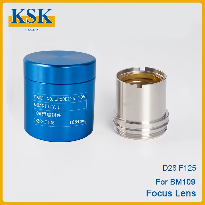 Raytools BM109 D28 F100 F125mm 0-3KW Collimator&Focus Lens with Lens Holder for Raytools BM109 Bodor Laser Cutting Head