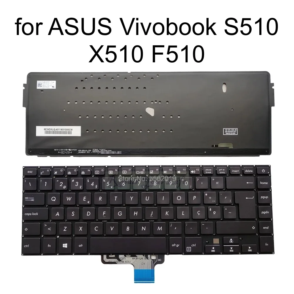 german-thai-cs-pt-poバックライト付きキーボード、asus、s510、s510q、s510qa、s510u、s510ua、s510uf、s510un、x510、x510u、f510u、k510、czech、oa