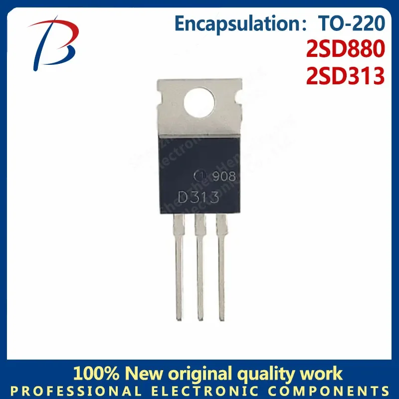 10PCS D880 TO220 Transistor D880 (Y) 2SD313 D313 TO-220 NPN Silicon Power Transistors