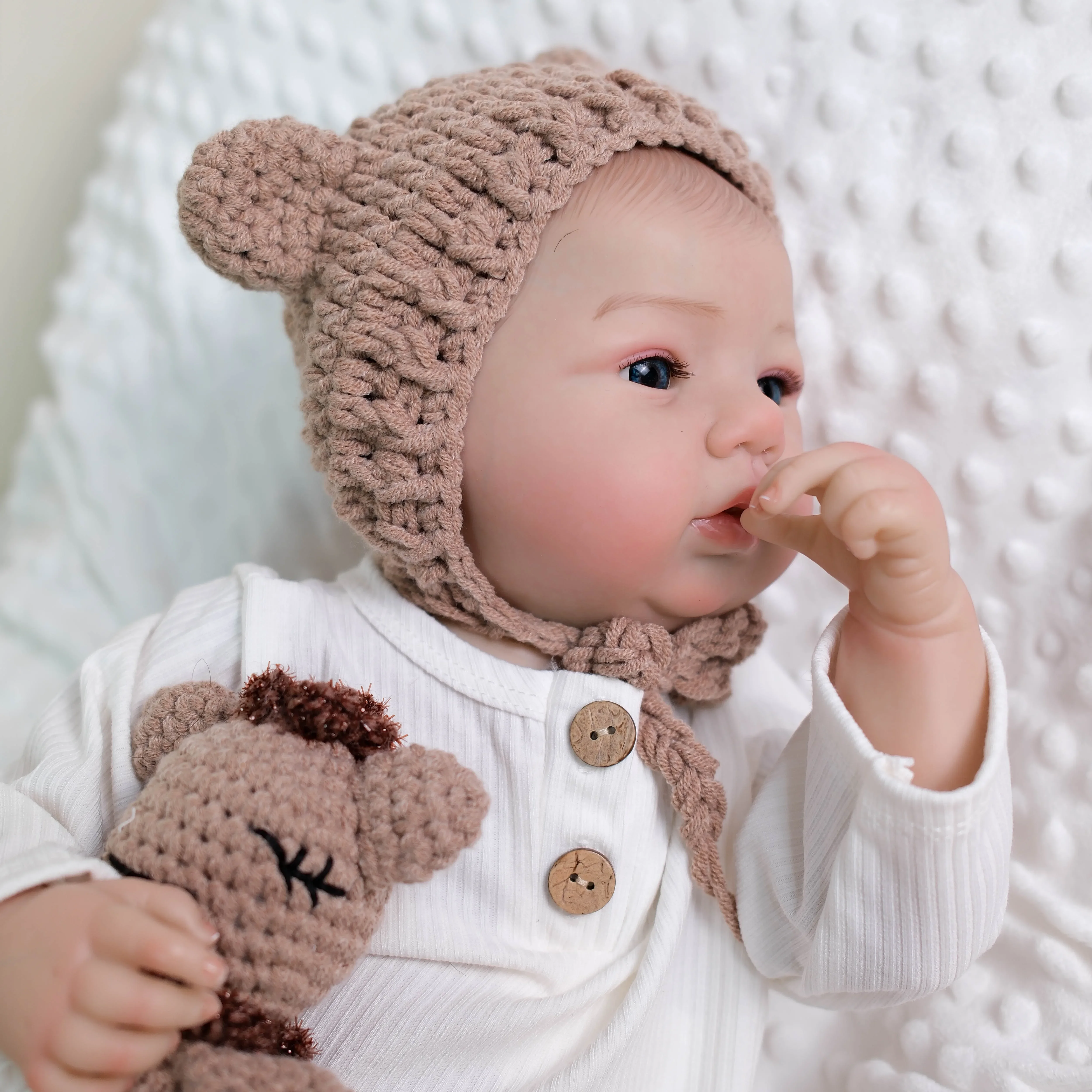 NPK 19 ''3D Schilderen Zichtbare Aderen Huid Hoge Kwaliteit Full Body Vinyl Reborn Abigail Collectible Art Doll Kerstcadeau