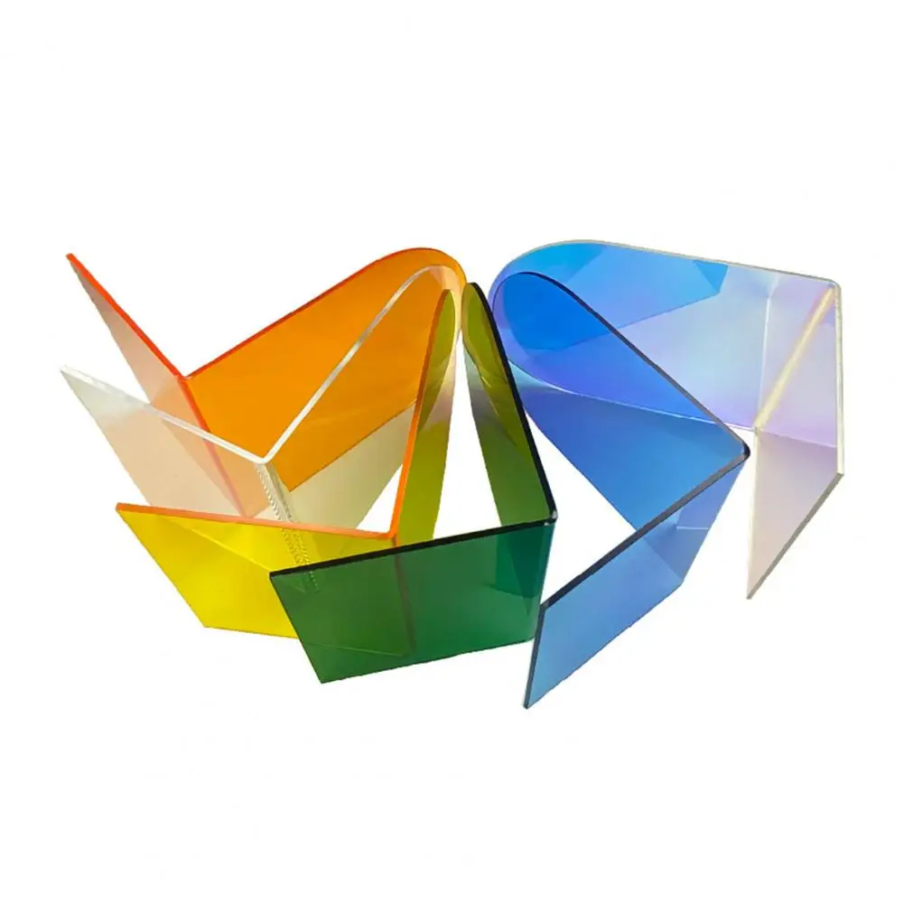 Acrylic Bookends for Shelves Acrylic Bookends Set Heavy Duty Decorative Book Holders Transparent Shelf for Books for Magazines