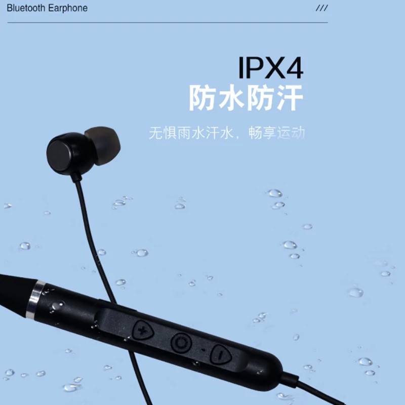 KAWA Wireless Bluetooth 5.2 Hanging Neck Sports Earphone IPX4 Waterproof And Sweatproof ENC Active Noise Reduction Earphone